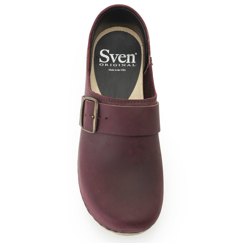 Sven Clogs Closed Back Large Buckle Women's