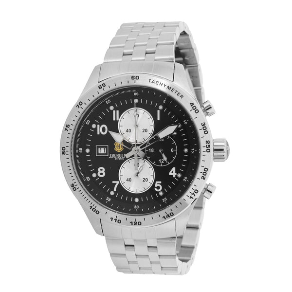 45mm Quartz Chronograph Stainless Steel Bracelet Watch Men's