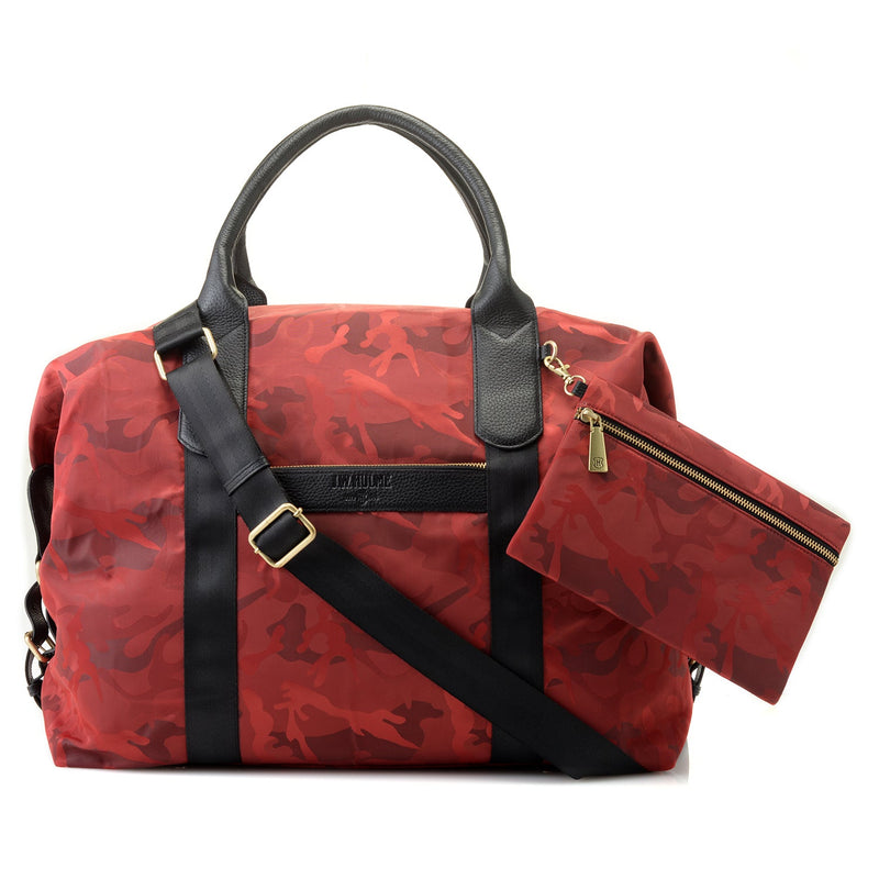 Chelsea Leather Trimmed Nylon Duffel Bag & Removable Pouch