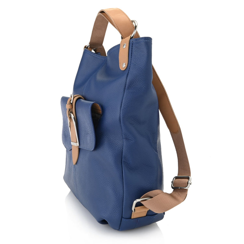 Julia Equestrian Leather Convertible Backpack