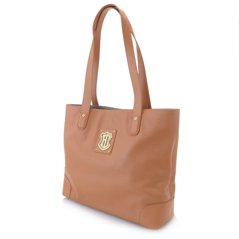 Crest Leather Tote Bag