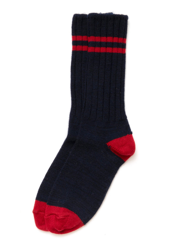 American Trench Cashmere Double Stripe Socks